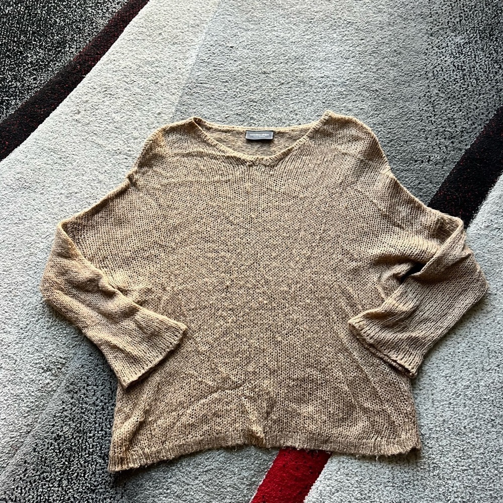 Wooden Ships Camel Tan Mohair Sweater